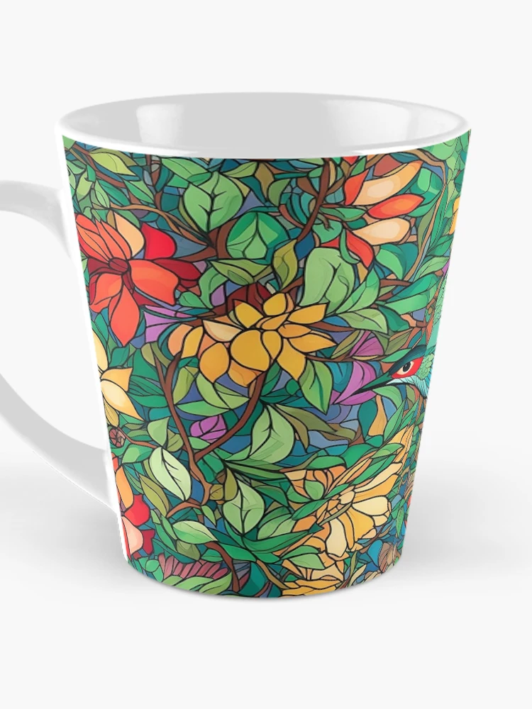 Thumbnail 3 of 4, Coffee Mug, Hummingbird Pattern designed and sold by RooArtistry.