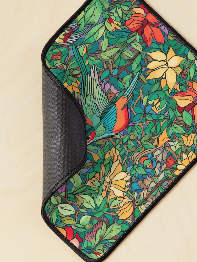 Thumbnail 2 of 5, Mouse Pad, Hummingbird Pattern designed and sold by RooArtistry.