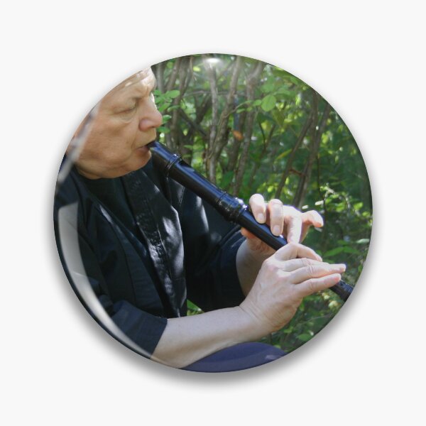 Item preview, ej gold plays zen flute in the woods designed and sold by ProsperityPath.