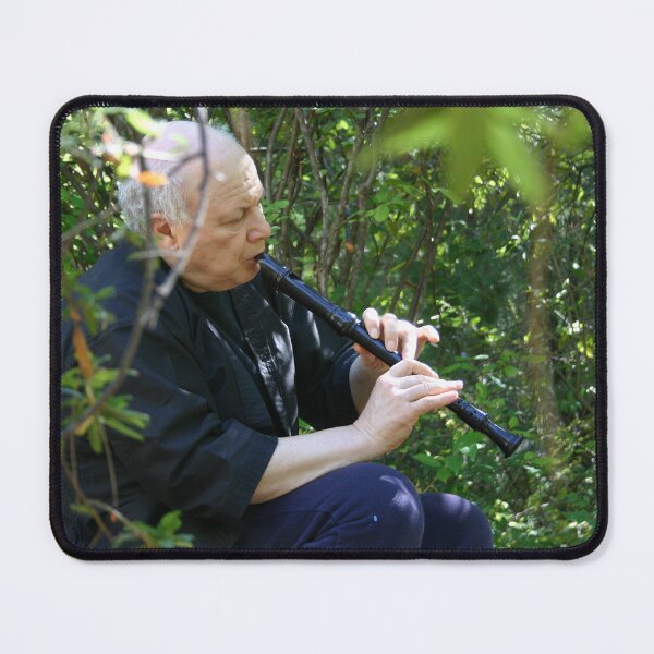 Item preview, ej gold plays zen flute in the woods designed and sold by ProsperityPath.