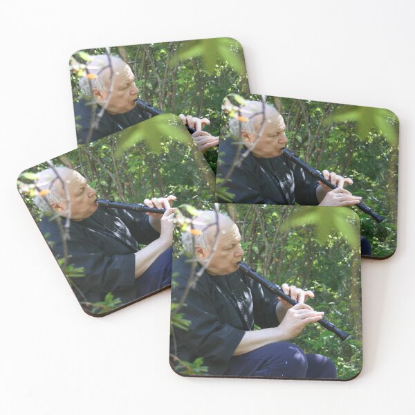 Item preview, ej gold plays zen flute in the woods designed and sold by ProsperityPath.