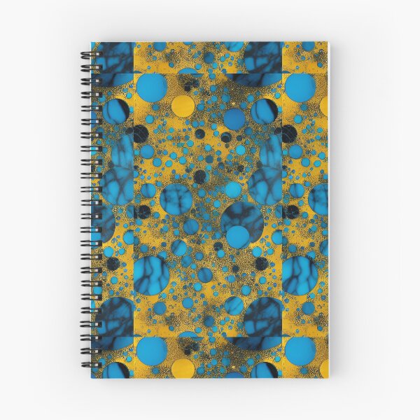 Item preview, Paisaje oceánico orgánico dorado y azul. 2023 designed and sold by NatureHead.