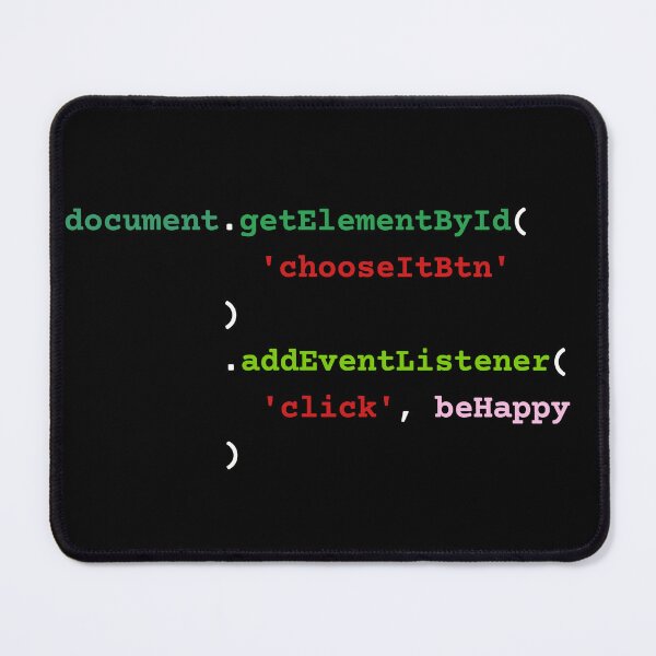 Item preview, Be happy button code Javascript designed and sold by mliotard.