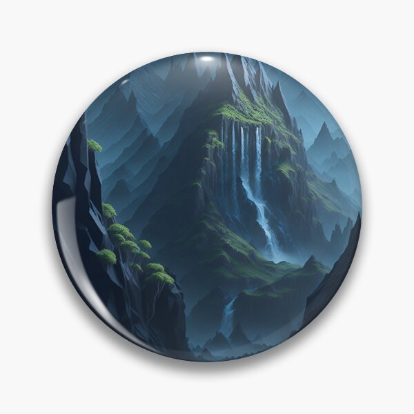 Item preview, Majestic Mountain scape Supernatural Nature's Dream Whimsical Wilderness designed and sold by RedArtG09.
