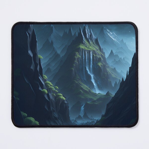 Item preview, Majestic Mountain scape Supernatural Nature's Dream Whimsical Wilderness designed and sold by RedArtG09.
