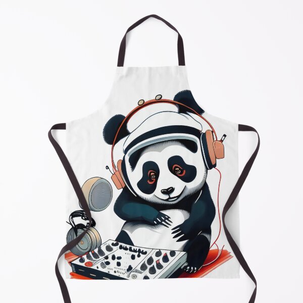 Item preview, Panda in headphones playing music on turntable designed and sold by Sanan Israyilli.