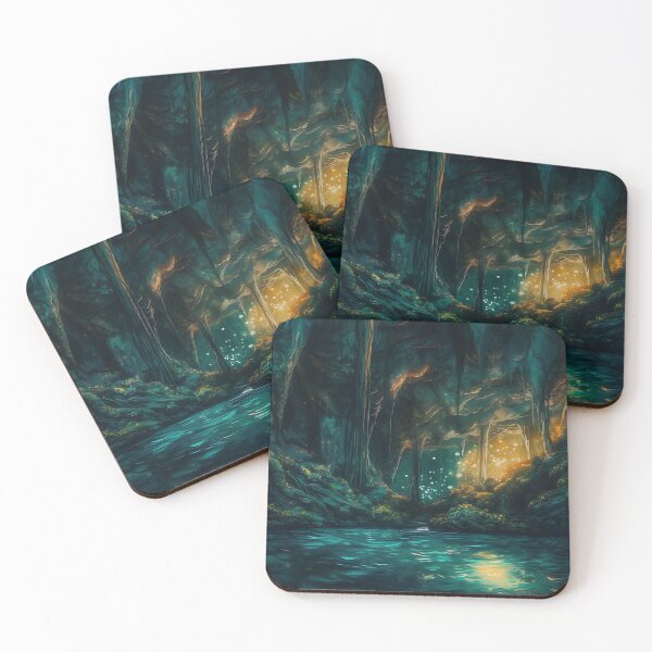 Item preview, The Beauty Of Waitomo Glowworm Caves︱Masterpiece Of Vincent Van Gogh Style designed and sold by ArtificerArt.