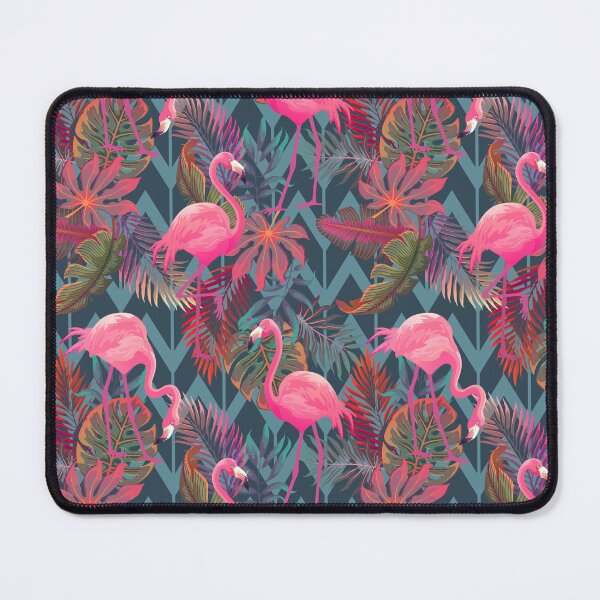 Item preview, flamingo pink tropical pattern designed and sold by mark ashkenazi.