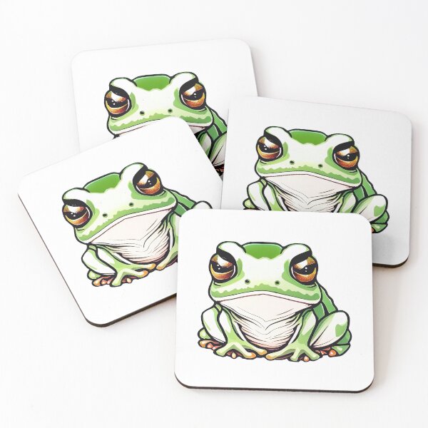 Item preview, a green frog with big eyes designed and sold by Sanan Israyilli.