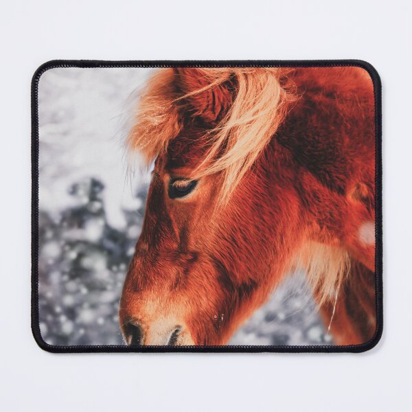 Item preview, Chestnut Horse in The Snow - Matte Version designed and sold by Nicklas81.
