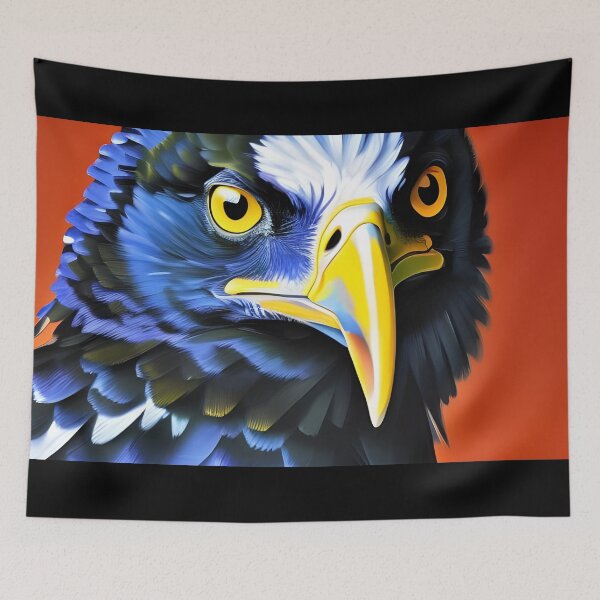 Aperçu de l'œuvre Portrait d'aigle, empâtement, Ai Generated Art créée et vendue par ACC .