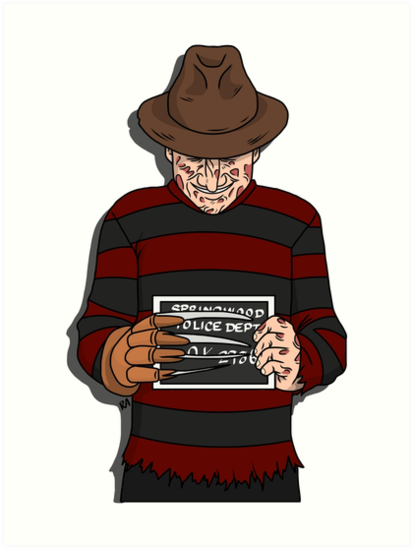 "Freddy Krueger" Art Print by RensDigitalArt | Redbubble