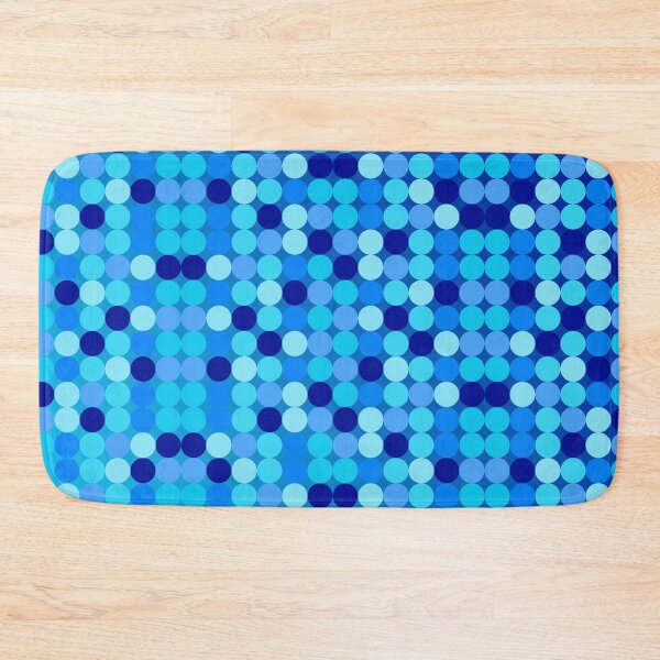 Item preview, Blue mosaic, circles, water, swimming pool, ocean, sea designed and sold by bunterkunt.