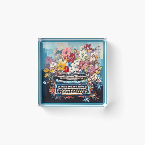 Item preview, Vintage Typewriter in Flowers designed and sold by TheHellSong.