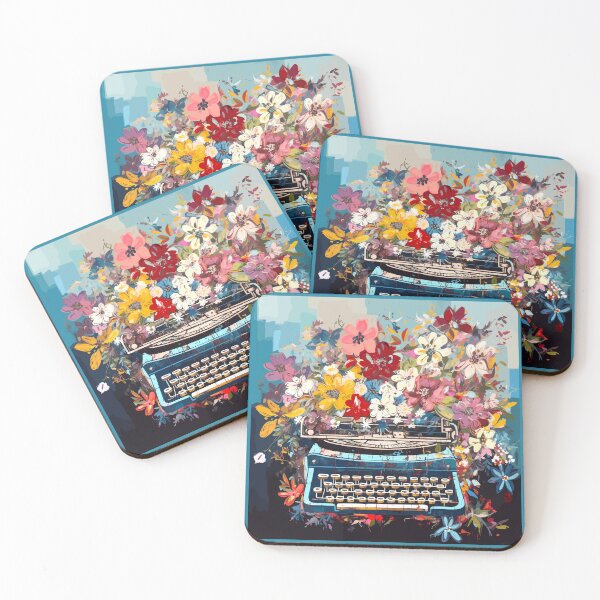 Item preview, Vintage Typewriter in Flowers designed and sold by TheHellSong.