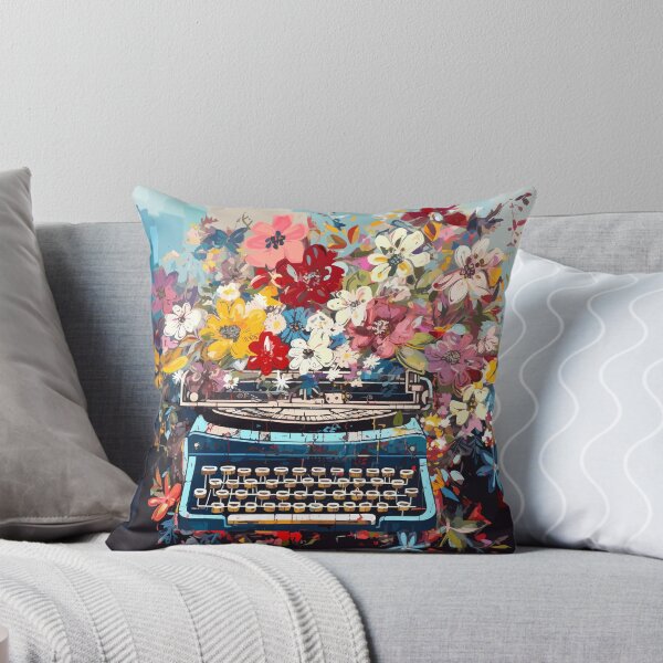 Item preview, Vintage Typewriter in Flowers designed and sold by TheHellSong.