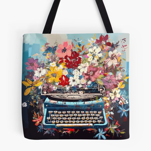 Item preview, Vintage Typewriter in Flowers designed and sold by TheHellSong.