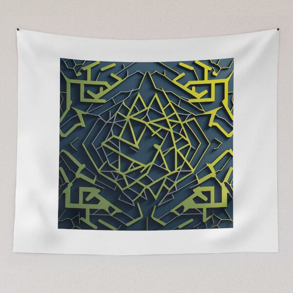 Item preview, Abstract Beauty: An AI-Generated Design of Patterns and Shapes The Complexity of Abstraction: An AI-Generated Design designed and sold by RedArtG09.