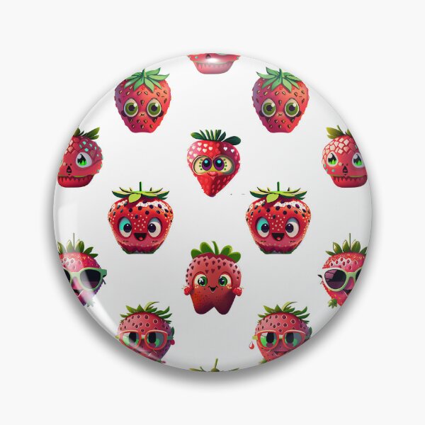 Item preview, 3D Strawberry Emoticons Digital Art designed and sold by AllPrintsMore.