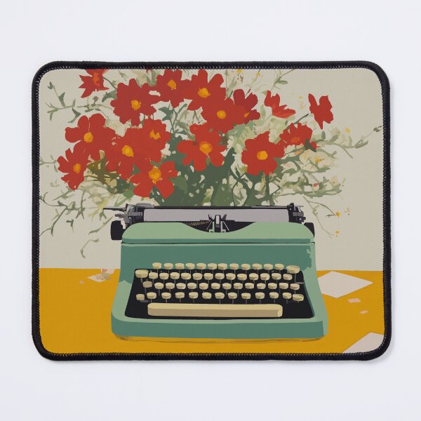 Item preview,  Vintage Typewriter with Flowers designed and sold by TheHellSong.
