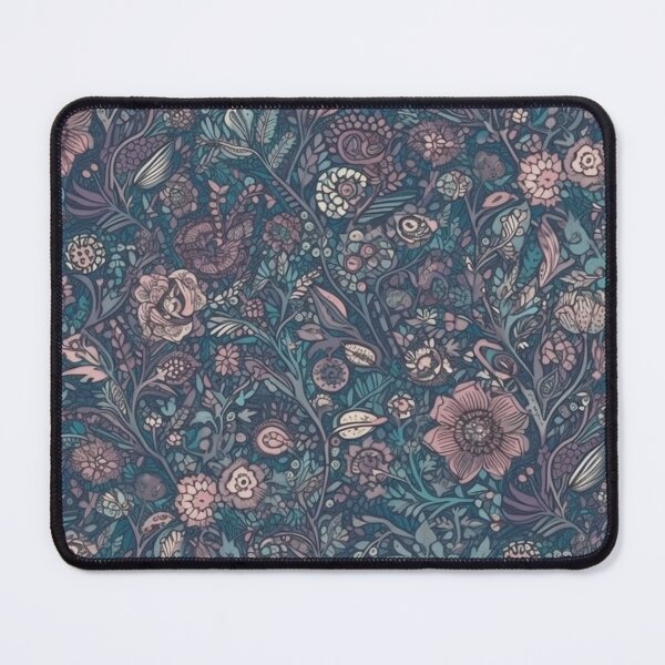 Item preview, tiny Fable Floralr colored blue and light surilian and mauve designed and sold by aquinavortex.