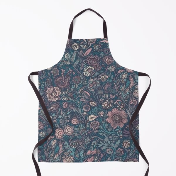 Item preview, tiny Fable Floralr colored blue and light surilian and mauve designed and sold by aquinavortex.