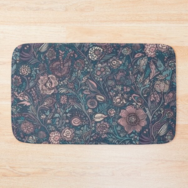 Item preview, tiny Fable Floralr colored blue and light surilian and mauve designed and sold by aquinavortex.