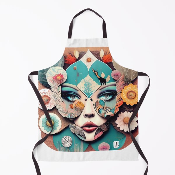 Item preview, Portrait of beautiful young woman with psychedelic make-up and flowers designed and sold by Sanan Israyilli.