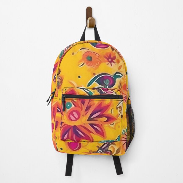 Item preview, Diwali Rangoli Floral Design Pattern on Yellow Background designed and sold by PatternBestFan.