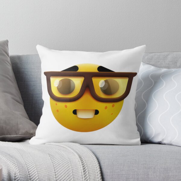 Emoji Pillow Sham Cartoon Like Smiley Faces of Mosters Happy Sad