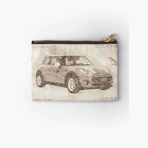 Artikelvorschau, Da Vinci Sketch Art MiniCooper - Papier entworfen und verkauft von Rayyanz.