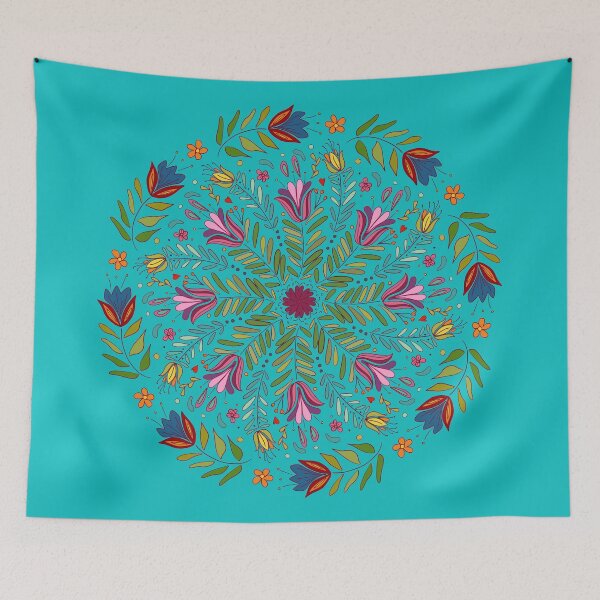 Item preview, Mandala flores nórdicas designed and sold by eigenart-sylvia.