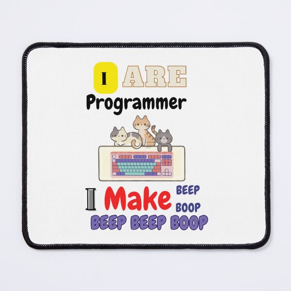 Item preview, programmer cat beep boop coding ( Programmer Cat) designed and sold by Shenuka93.