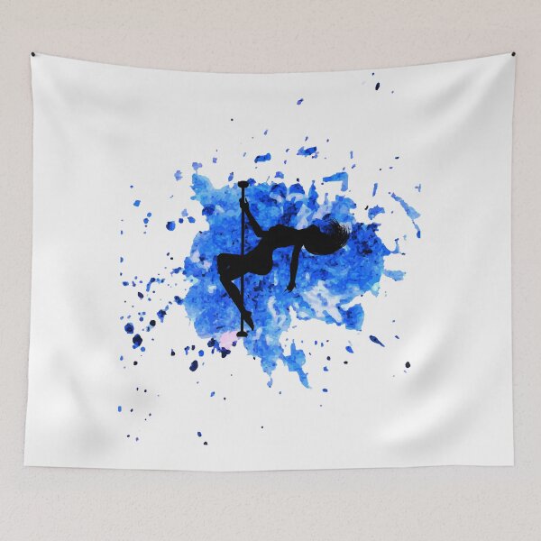 Item preview, Blue Splash - Poledance art designed and sold by LifeSimpliCity.