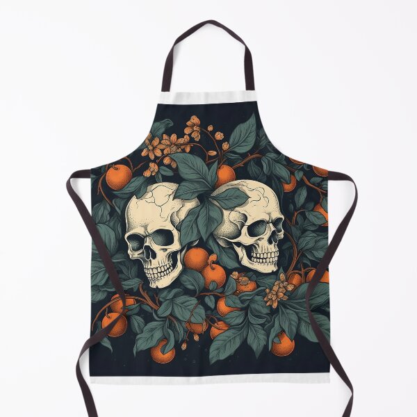 Item preview, Memento Mori - Skulls and Tangelo Huckleberry Floral designed and sold by RadicalBadical.