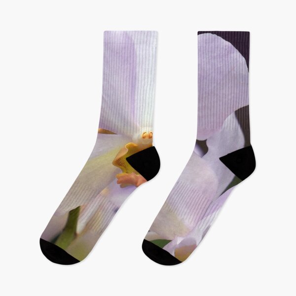 Item preview, closeup of a white orchid designed and sold by likbatonboot.