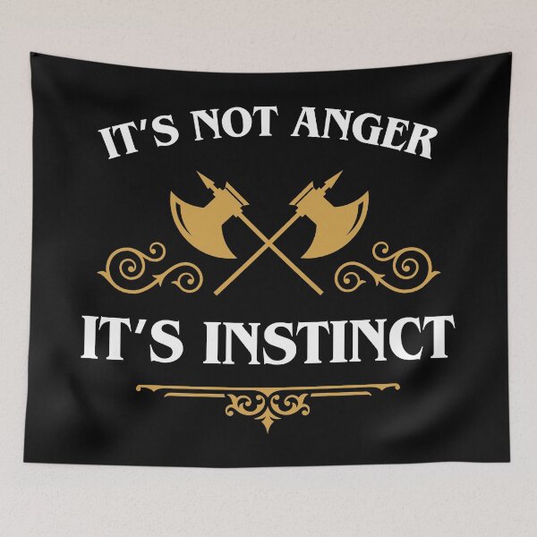 Item preview, Barbarian Not Anger Instinct Funny Tabletop RPG designed and sold by pixeptional.