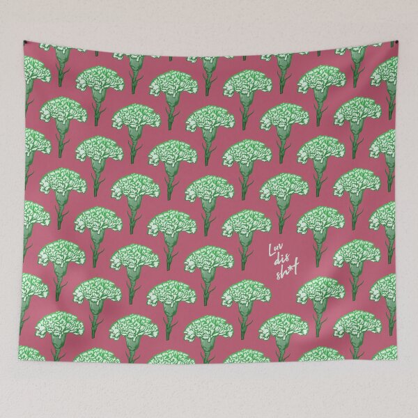 Item preview, Green carnation pattern 1 designed and sold by LuvDisSh-t.