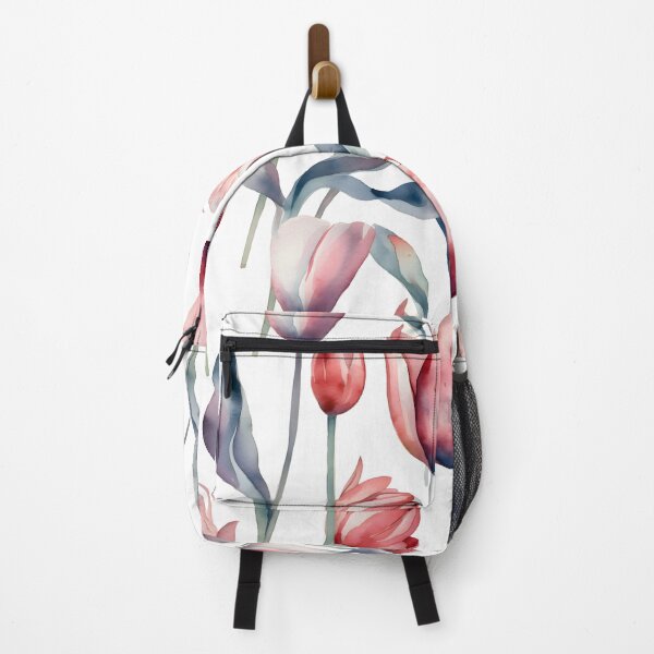 Item preview, Tulip Flower Pattern Watercolor Alex Maleev Style White designed and sold by Japanattis.