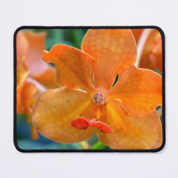 Item preview, closeup of an orange orchid designed and sold by likbatonboot.