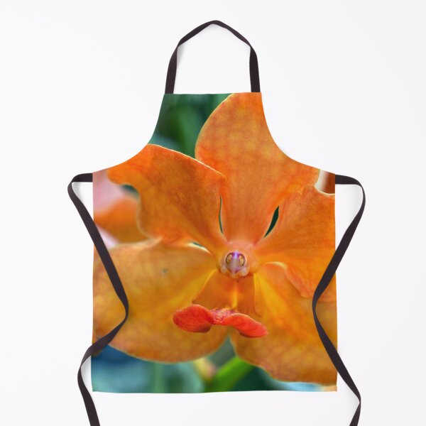 Artikelvorschau, Nahaufnahme einer orangefarbenen Orchidee entworfen und verkauft von likbatonboot.