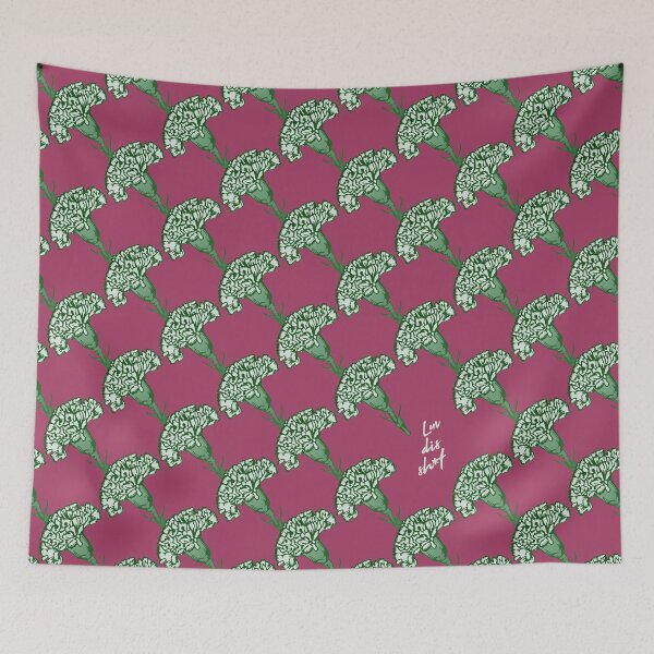 Item preview, Green carnation pattern 3 designed and sold by LuvDisSh-t.