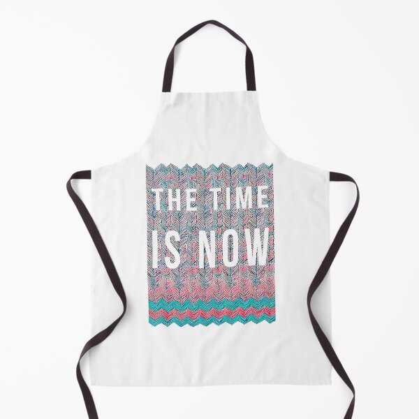 Item preview, "the time is now" Saying, geometric pattern, fabric structure, boho, zigzag, pastel colors designed and sold by Time4Space.