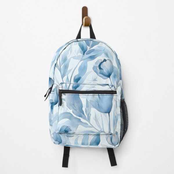 Item preview, Tulip Flower Pattern Watercolor Alex Maleev Style light blue designed and sold by Japanattis.