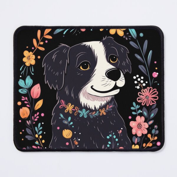 Artikelvorschau, Dog and flowers entworfen und verkauft von Ai-Blues.