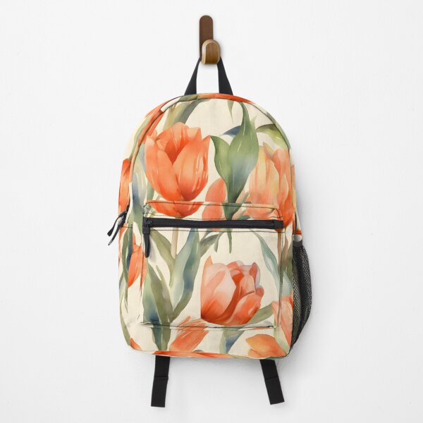 Item preview, Tulip Flower Pattern Watercolor Alex Maleev Style Orange designed and sold by Japanattis.