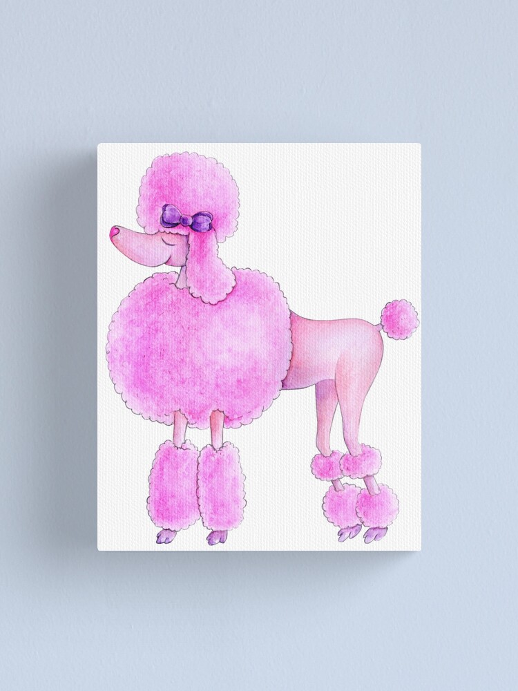 poodle painting on canvas