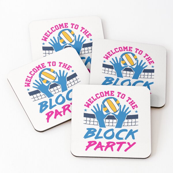 Item preview, Welcome to the Block Party Volleyball designed and sold by jaygo.