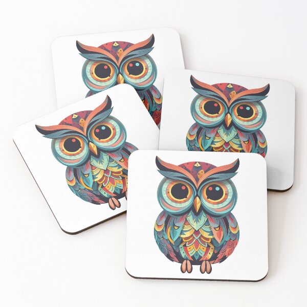 Item preview, Cute colorful owl designed and sold by SharpCookie.