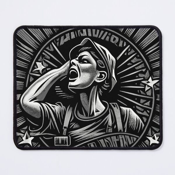 Item preview, screaming, working woman designed and sold by waterstonehome.